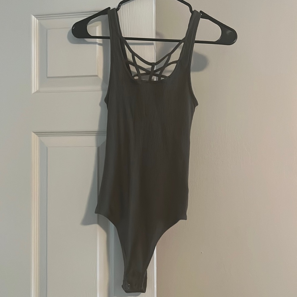 Green tank bodysuit